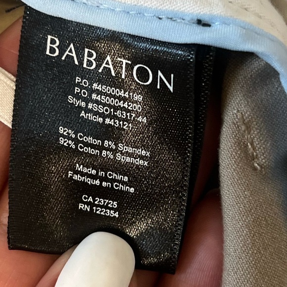 Babaton Aritzia Bi-Stretch ankle slim leg pants size 10 color tan - Picture 5 of 9